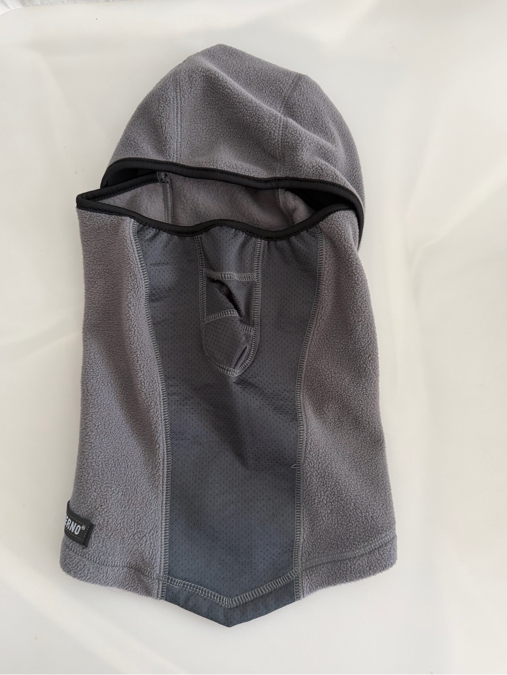 Ergodyne N-Ferno 6823 Wind-Proof Hinged Balaclava Gray One Size Winter Face Mask